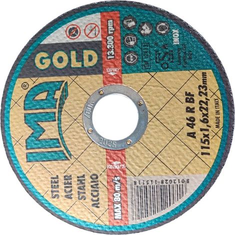 IMA MINIDISCO X FERRO GOLD PIANO 115X1,6X22 IMA PZ 50,0 (1/3)