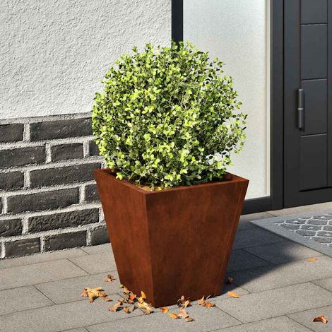 Pflanzkübel 2 Stk. 30x30x30 cm Wetterfester Stahl