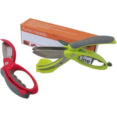 Forbici multilama multiuso taglia insalata manico morbido scatolata 2 Colori (1/2)