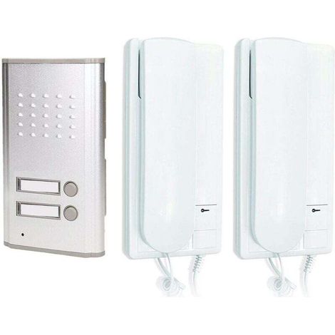 KIT INTERPHONE EXTERIEUR DUPLEX AVEC BOUTON D'OUVERTURE DE PORTAIL