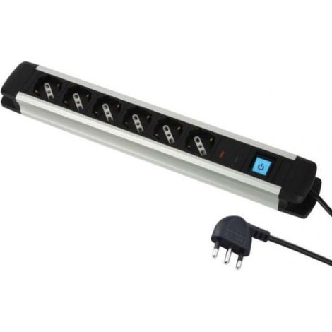 Multiprise Électrique avec 6 prises universelles et interrupteur 61904