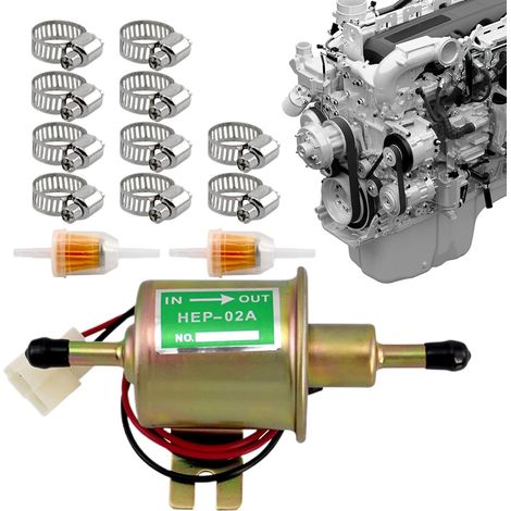 Pompe basse pression - Kit de pompe pour tondeuse à gazon 12 V, pompe moteur carburateur basse pression, performance efficace longue durée (1/5)