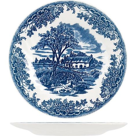 6 x assiettes BROOK BLUE - 20cm - Faïence - Churchill (1/3)