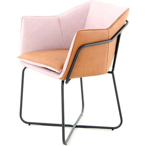 Poltroncina Lounge Marietta in Ecopelle e Metallo (1/4)