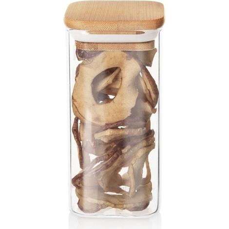 Contenitore in vetro per prodotti sfusi con coperchio e sigillo 320 ml (1/5)