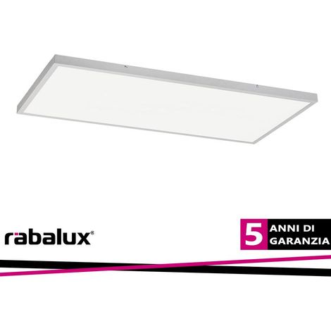 Plafoniera LED rettangolare 120x60 bianca 80W Rabalux Damek2 (1/3)