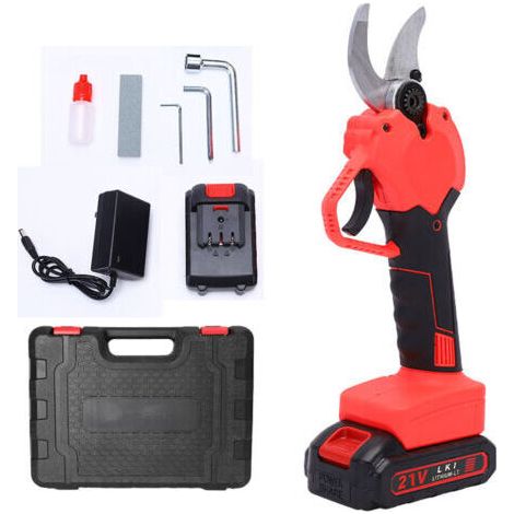 Aimoonsa – Sécateur électrique 21V – Lame en alliage SK5 – Diamètre de coupe 40mm – Batterie lithium 1.5Ah – Utilisation continue 4-6h
