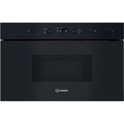 Microondas empotrable individual de 22 l y 750 W, color negro - IMK11B - Indesit - (1/4)