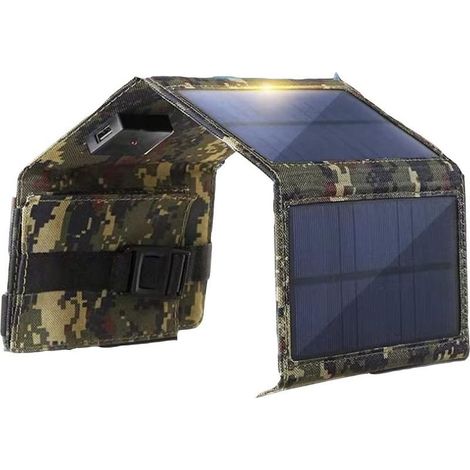 8W Upgrade Panneau Solaire Pliable Kit de Chargeur de Batterie Portable pour téléphone Portable Power Charge Batteries 5V Device. Chargeur Solaire portatif (1/5)