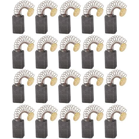 20x Balai en charbon, charbon moteur, 5mm x 8mm x 12mm pour outils électriques comme ponceuse d'angle, ponceuse orbitale