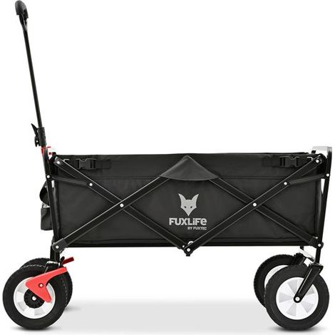 FUXLIFE by FUXTEC carro de mano plegable FX-100 negro  carro de mano plegable  carro de mano plegable compacto  con bolsillos exteriores (1/5)