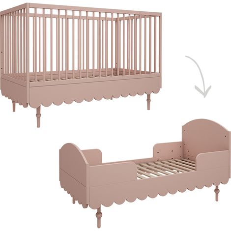 Lettino evolutivo 70x140 Wood Luck Babushka Rosa