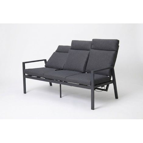 Gardissimo Alu 3-Sitzer Gartenbank "Trento" verstellbar (1/5)