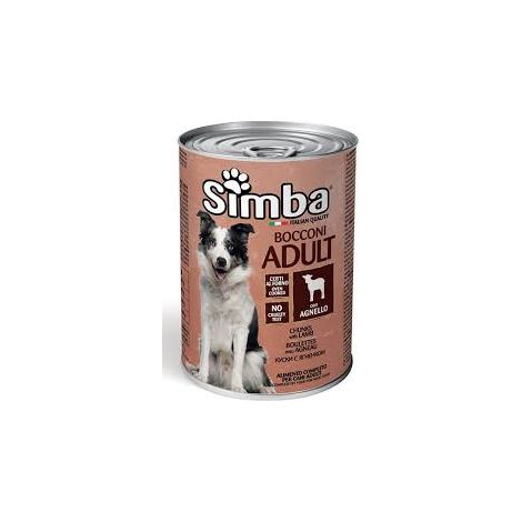 BOCCONI PER CANI 'SIMBA' agnello - gr 1230- 12 pezzi - MONGE