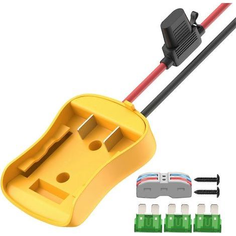 Adaptateur de sortie pour batterie lithium 18 V pour outils électriques et outils de bricolage avec convertisseur de ligne (1/4)