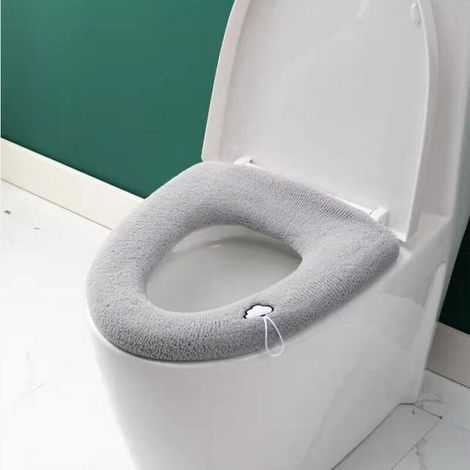Coussin de siège de toilette universel Sollbry – Lot de 3, doux et épais en velours, idéal pour l’automne et l’hiver (1/4)