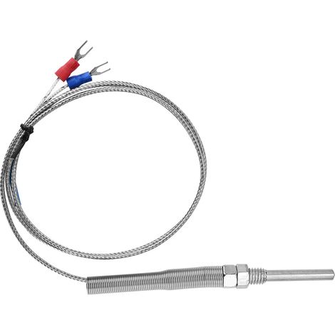 M8 Gewinde Typ K Thermoelement 30mm Sonde Temperaturfühlerdraht 0-400℃ (1 m) (1/5)