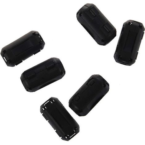 Lot de 6 filtres à noyau de ferrite anti-parasites RFI à clipser pour câble de 5 mm (1/5)