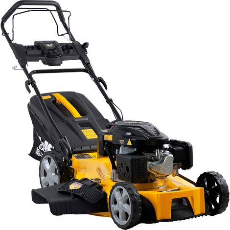 Wolf Garden Petrol Lawnmower, Quad-Cut 22" / 56cm Working Width, Self-Propelled Lawn Mower, 196cc Engine, 70L Grass Bag (1/5)