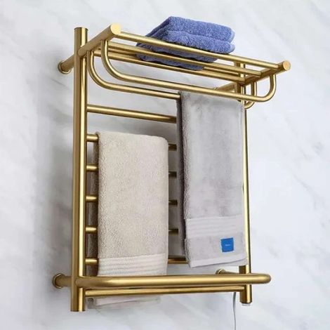 Sèche serviettes électrique 180w doré, Bora (1/5)