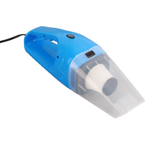 Aspirateur voiture filaire portable puissant pour auto et maison, aspirateur à main professionnel ABS PVC bleu (1/5)
