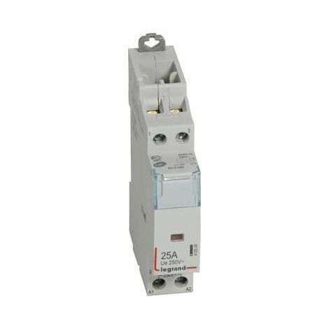 Contacteur de puissance CX³ bobine 230V sans commande manuelle - 2P 250V - 25A - contact 2O - 1 module - LEGRAND