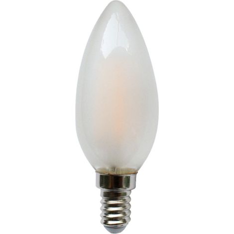 Bombilla LED Vela Cristal mate E14 Luz Cálida (4W) (1/2)