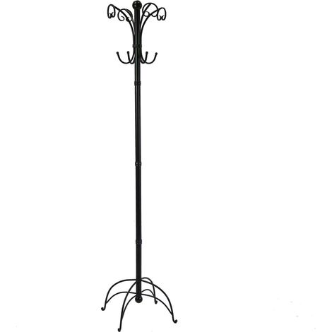 Appendiabiti a Stelo Ø45xh180 cm in Metallo Nero