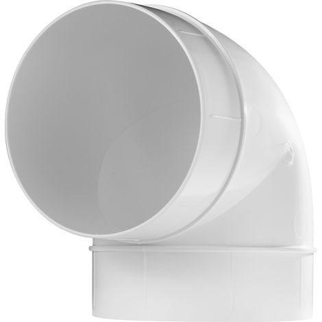 AWENTA Bogen 90 Grad Lüftungsrohr Ø 150 mm weiß KO15023 (1/2)