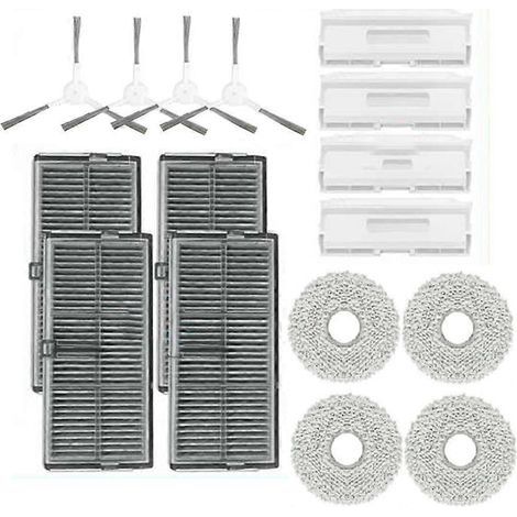 Lot de 16 accessoires pour balai robot Xiaomi H40 : brosse latérale, filtre et sacs à poussière (1/5)