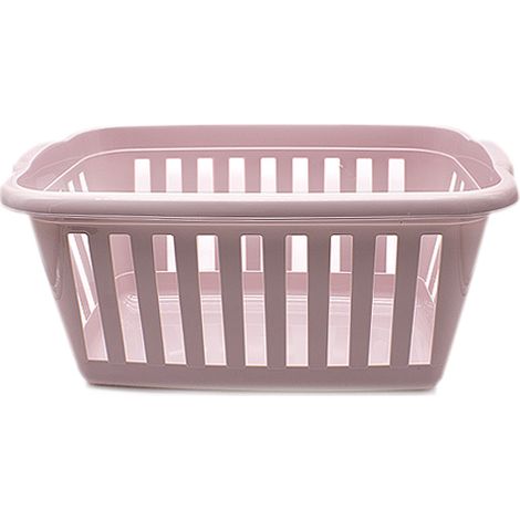 Cesta ropa rectangular plastico Rosa claro (1/4)