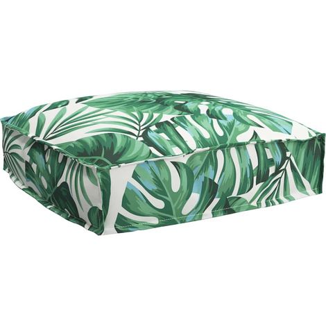 Kissen Blatt Blattmuster 50 x 50 x 12 cm Oxford-Stoff