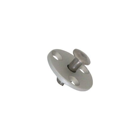 Piton escamotable en inox pour plage de piscine en bois – Fixation par vis – Diamètre 40mm – Hauteur 30mm – Pour couvertures de piscine – Piscineo