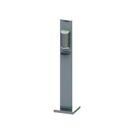 Distributeur désinfectant VALERIE - Sur pied - Acier inoxydable - 4 piles AA - Saro