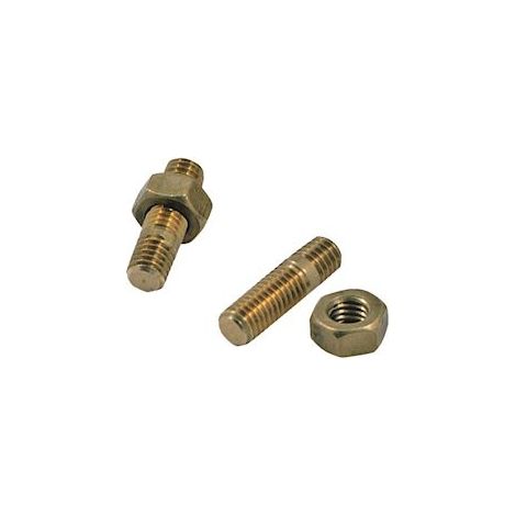 kit vis et ecrou - en laiton - diamètre 6 mm - boite de 50 - bizline 710477 (1/2)