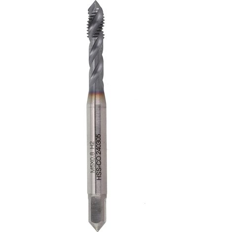 Taraud, M5x0,8, HSS, nitruré, pas à droite, pour métal et CNC (1/5)
