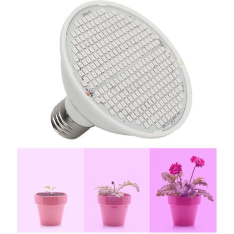 QORVA
-Ampoule de croissance à 300 LED, spectre rouge et bleu, base E27, éclairage de croissance pour plantes d'intérieur, démarrage de graines, AC85-265 V,DUBUNS