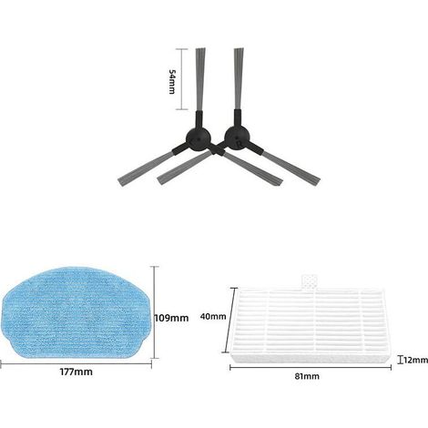 Convient aux accessoires de robot de balayage MAMNV ZCWA BR150/BR151 filtre à chiffon à brosse latérale - RWRobot piscine (1/5)