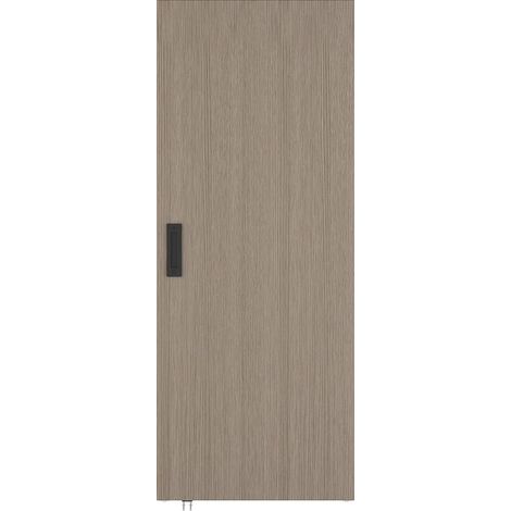 Porta scorrevole 103 x 210 cm in Legno e MDF con guida a scomparsa Rovere chiaro - BOCAZI (1/5)