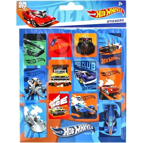Hot Wheels Quadratische Aufkleber