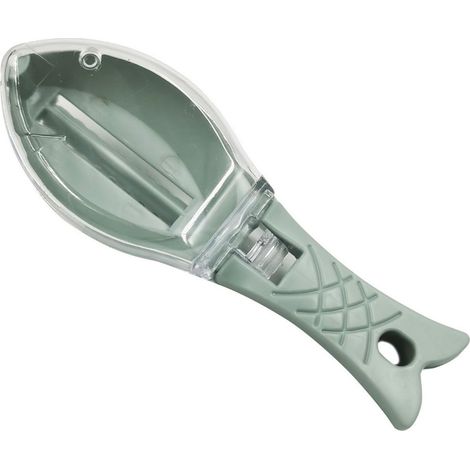 Praktischer Fischschupper, einfach zu bedienen, schneller Zahnsteinentferner, Schäler, Schaber mit Deckel für die heimische Küche (1/5)