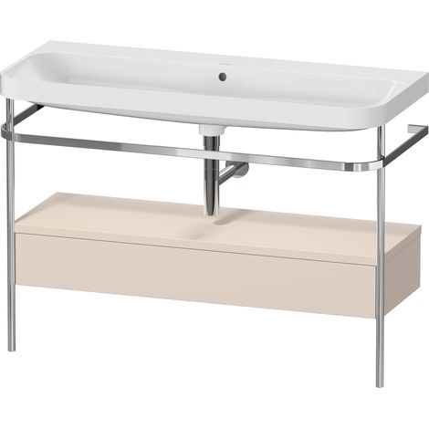 Duravit Happy D.2 Plus c-shaped Set avec console métallique et
