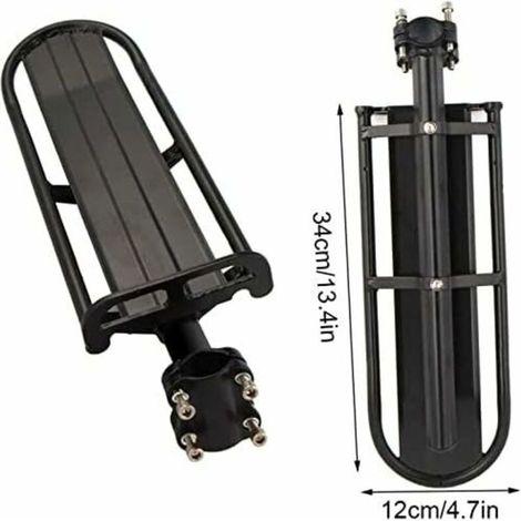 Vélo Porte Bagage, Universel Réglable Porte-Bagage Transporteur Bicyclette Accessoires Serrage Rapide Support Vélo Racks, Maximale de 10 kg, Arrière Siège De Vélo Installation Rapide (1/3)