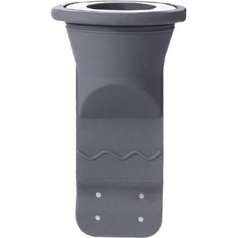 Bonde de sol, bouchon d'étanchéité en silicone pour bonde de sol d'évier domestique, filtre désodorisant, système d'évacuation des eaux usées, crépine de lavabo - gris foncé (1/5)