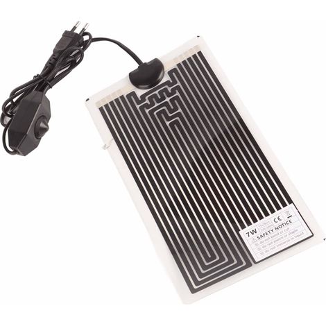 220V 7W Reptilien-Heizmatte, gleichmäßige Wärmeverteilung, wasserdicht, Haustier-Heizmatte, EU-Stecker, für den Heimgebrauch (1/5)