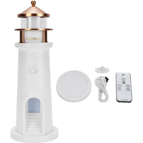 Leuchtturm-Nachtlampe, multifunktional, exquisit, dekorativ, Mondlicht-Leuchtturm-Nachtlampe fürs Schlafzimmer