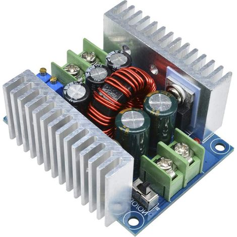 Convertidor reductor CC-CC de 300 W y 20 A, módulo reductor de 6-40 V CC a 1,2-36 V CC, módulo de corriente constante y voltaje ajustable, condensador electrolítico
