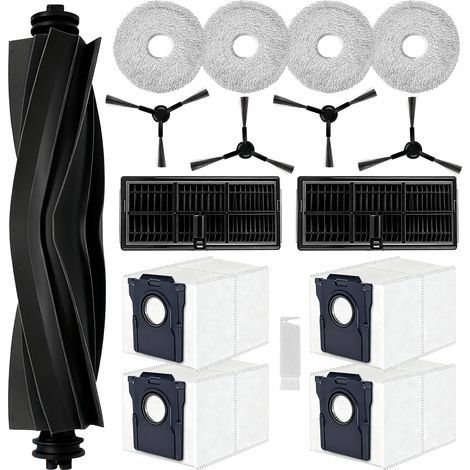 Kit D'accessoires pour Dreame L10s Pro Ultra Heat/ L10s Ultra Gen 2,pour Dreame X30 Ultra/Mova E30 Ultra,1 Brosse Principale,4 Sacs à Poussière,4 Serpillere,2 Filtres, 4 Brosse Latérale (1/5)