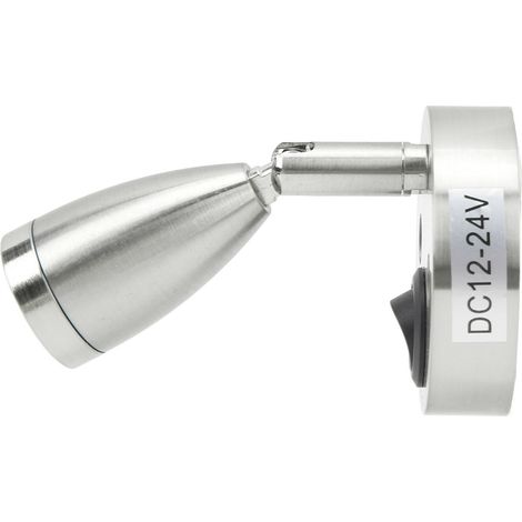 Lampe de lecture LED polie 12V/24V pour cabine bateau, camping-car, camion, remorque, éclairage marin étanche, montage mural, paire ou simple. (1/5)