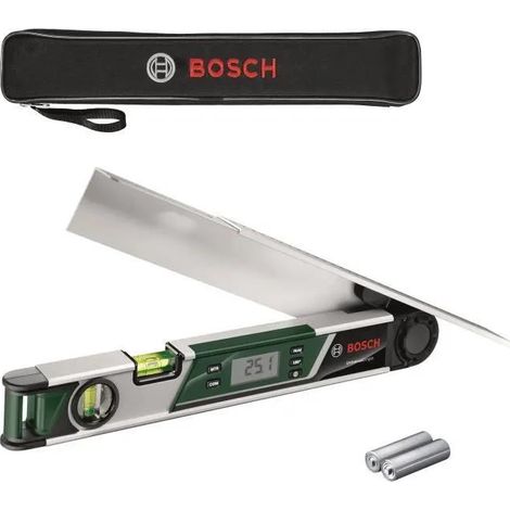 Bosch Medidor de Ángulo UniversalAngle (medición y transferencia precisa de ángulos hasta 220°, con función de cálculo integrada)